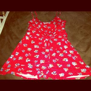 Floral spaghetti strap Romper